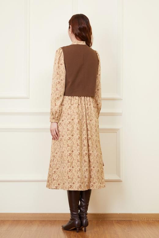 L.Fleuri 度假风气质温柔碎花长裙马甲套装 21464 商品图4