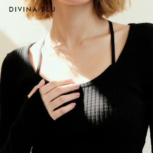 DIVINA BLU 丹麦系列 迪唯纳华夫格长袖S120（售后说明：收货15天内支持调换货） 商品图1