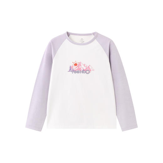 英氏儿童T恤春秋季长袖户外女童长袖T恤百搭休闲女宝上衣中大童 商品图5