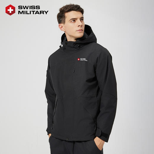 SWISS MILITARY瑞士军工/男女同款冲锋衣  防风，防水 情侣时尚百搭外套  1688 外壳 商品图4
