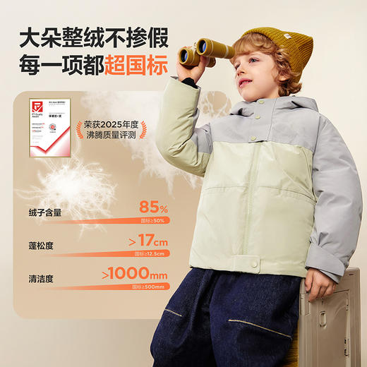 【三防】迷你巴拉男女童羽绒服宝宝连帽防风外套2025冬新品 商品图1