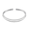 【足银】卡蒂罗KADER 星辉同行手镯 镂空双环造型开口设计可调节 经典通勤风素圈#好运 999银材质 手镯 女款 商品缩略图0