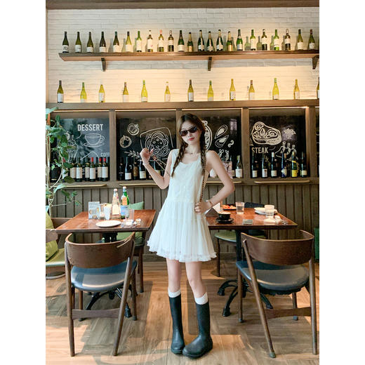 【169元任选2件】现货！拼接网纱连衣裙 商品图2