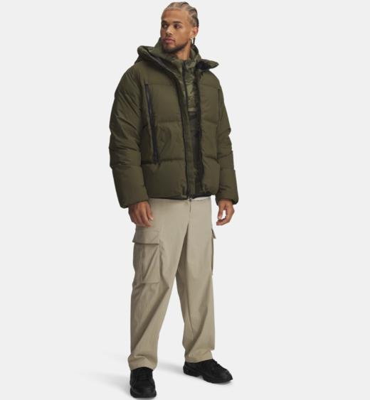 安德玛男子UA Limitless热冬系列700蓬短款鸭绒羽绒夹克1384641-308 商品图2