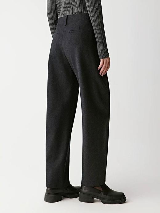 2025秋冬新款秋冬女款休闲裤！拉长身形比例羊毛混纺斜纹布休闲裤茧型裤！ 商品图2