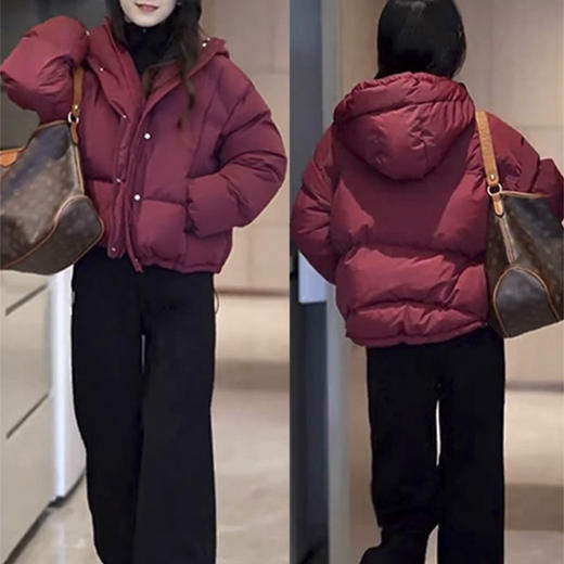 裁缝学苑AS595连帽短款羽绒服纸样女装外套新款百搭显瘦短上衣样板 商品图3