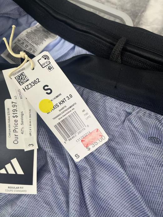 瑕疵Adidas/阿迪达斯 AXIS 男士透气速干系带松紧腰运动训练休闲短裤 商品图3