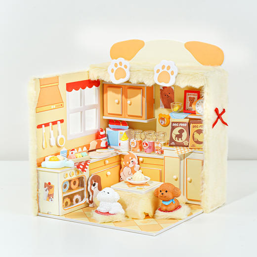 DIY手作毛绒小屋狗狗烘焙屋玩具-纪念日百货门店同款167193676 商品图0