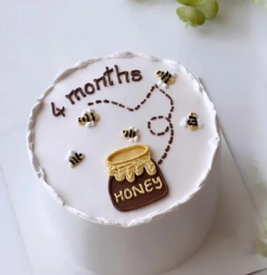 多款式~婴儿满月百天周岁手绘蛋糕-低糖处理无添加 商品图2