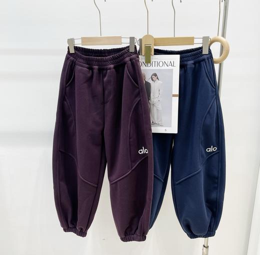 点此购买 120-170Alo秋冬季中大童立体裁剪加绒卫裤 xb 335336 商品图0