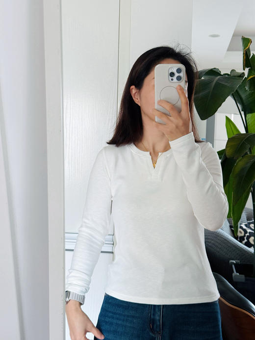 25秋冬--wan能超显瘦高弹 |亨利领暖绒倍暖长袖T 商品图5