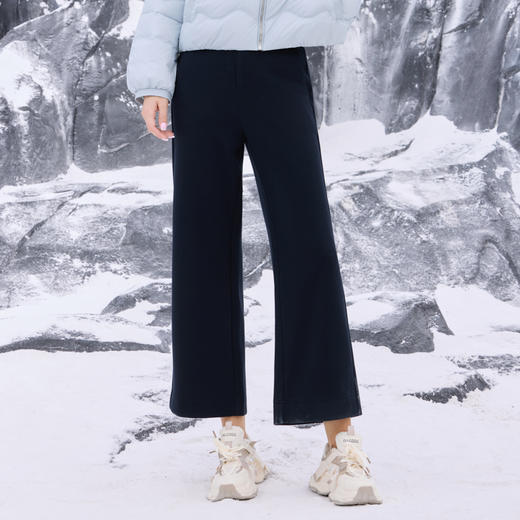 半身缘女裤 秋冬时尚舒适柔软保暖百搭显瘦休闲裤254102U30320076 商品图6