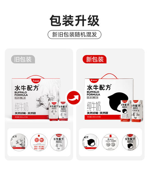 隔壁刘奶奶-水牛配方3.6g清甜奶200ml*10瓶 商品图4
