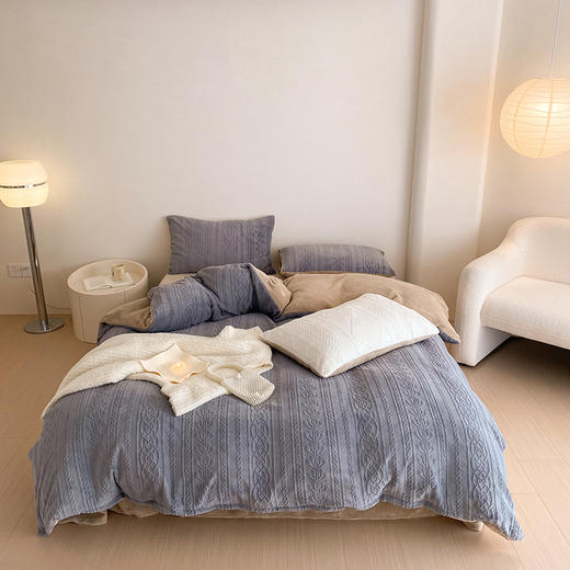 优选丨雕花绒纯色四件套 商品图6