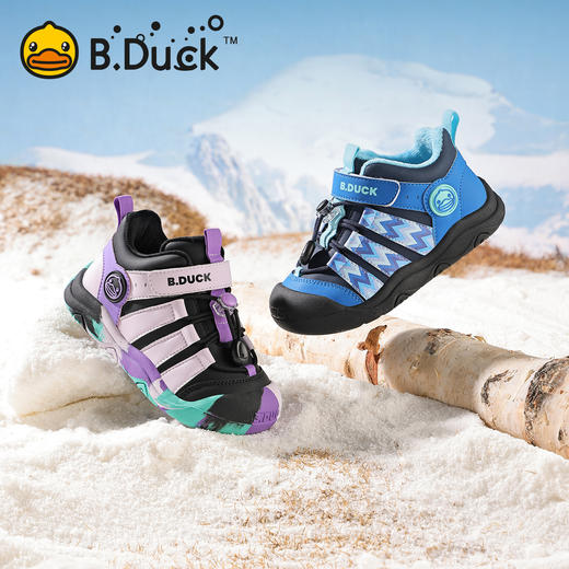 B.Duck小黄鸭童鞋冬季加绒保暖户外鞋28-32码 B5686859 商品图0