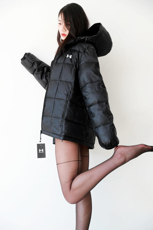 蓬松度700+，含绒量90%。压胶户外滑雪登山鹅绒连帽羽绒服C111260 商品图0