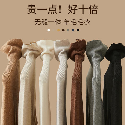 WW T10069B内搭可外穿堆堆领上衣修身高领毛衣 商品图0