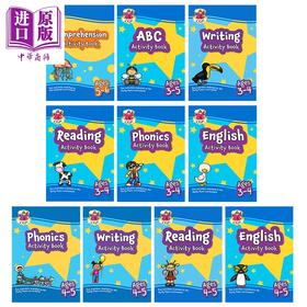 预售 【中商原版】英国原版CGP 幼儿园学前班英语活动手册10册 Ages 3-5 English Activity Book 英文阅读写作自然拼读字母启蒙学习