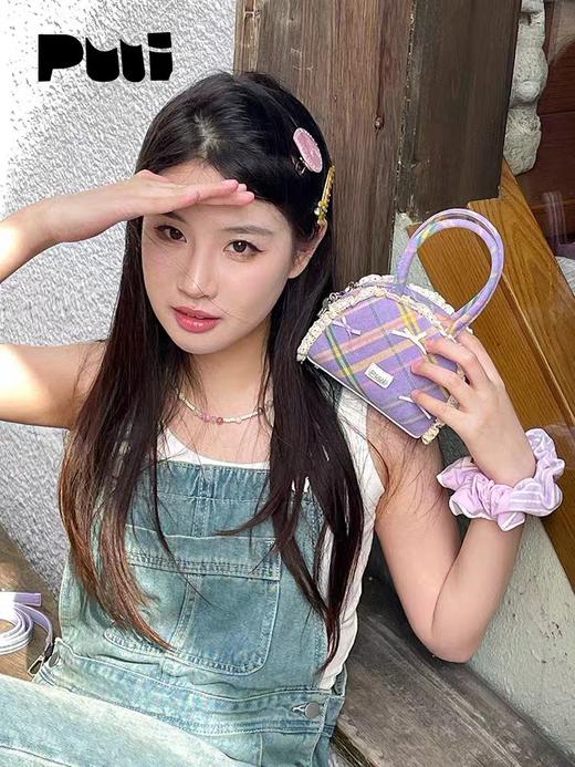 4楼Eubelle欧蓓 puui春夏小清新手提包马卡龙色蝴蝶结包斜挎包 活动价：189元 商品图1