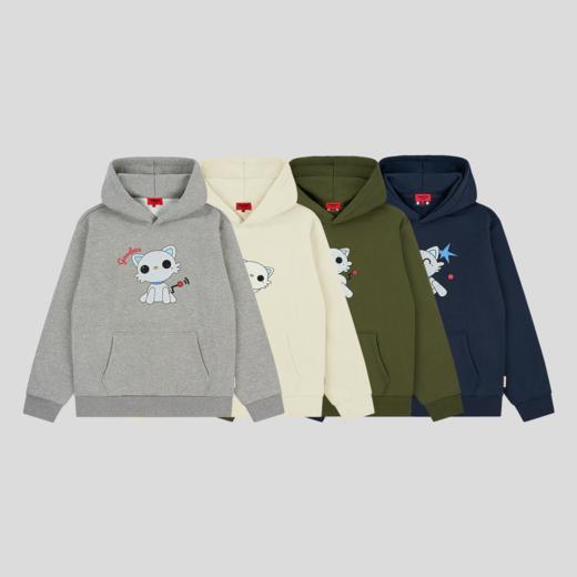 GOODBAI GOODEES 斑驳机器小猫连帽卫衣 商品图1