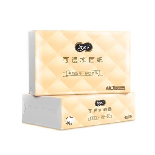 【分仓直发包邮】洁柔抽纸柔韧3层100抽可湿水面巾纸24包整箱JR306-08A 商品图6