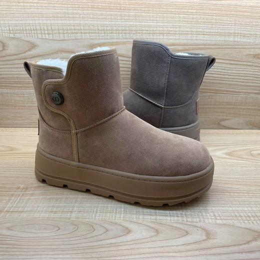 豪行2024年冬季新品时尚休闲真皮加绒雪地女靴24430572M 商品图4