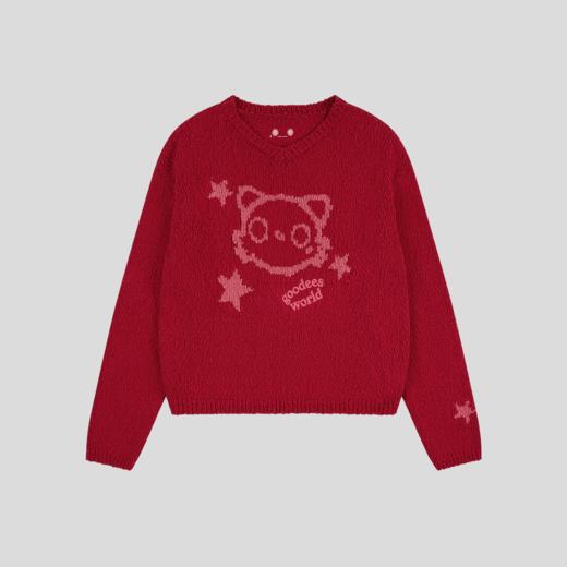 GOODBAI GOODEES 机器小猫五角星毛衣 商品图2