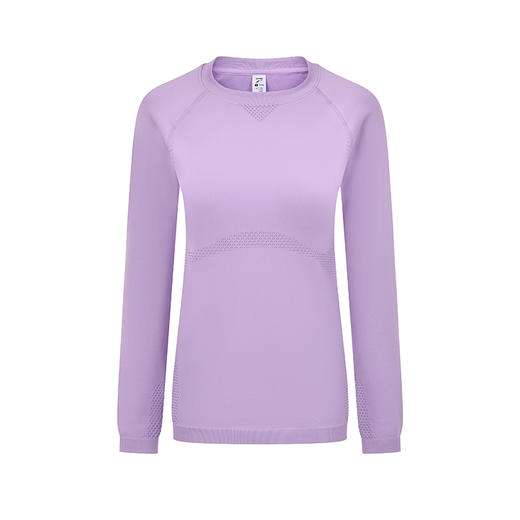 多威秋冬长袖耐磨高弹女士上衣吸湿速干圆领衫2352170 商品图1