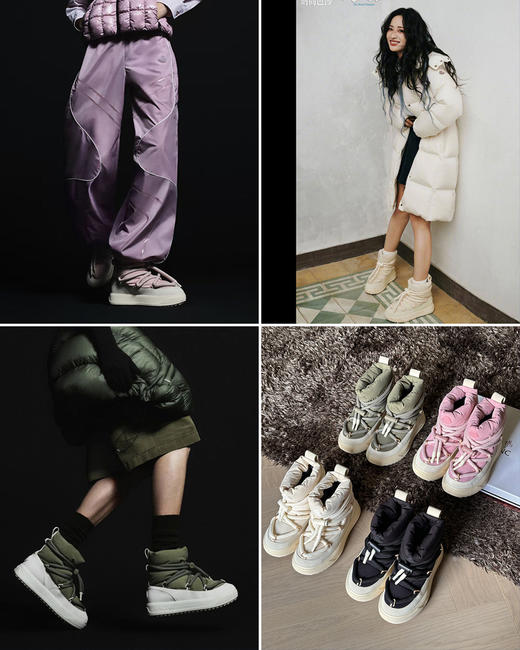 现货 THS-限时 蒙克家 女士 秋冬羽绒滑雪靴 4色 BZ1272 商品图0