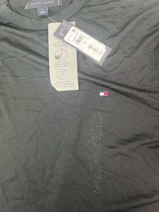 瑕疵Tommy Hilfiger/汤米 男士夏季刺绣标排汗速干休闲圆领短袖T恤 商品图2