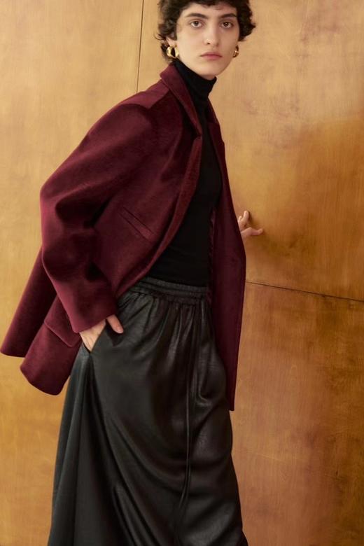 Kai & Kiera 高级复古红气质通勤毛呢西装外套 21516 商品图4