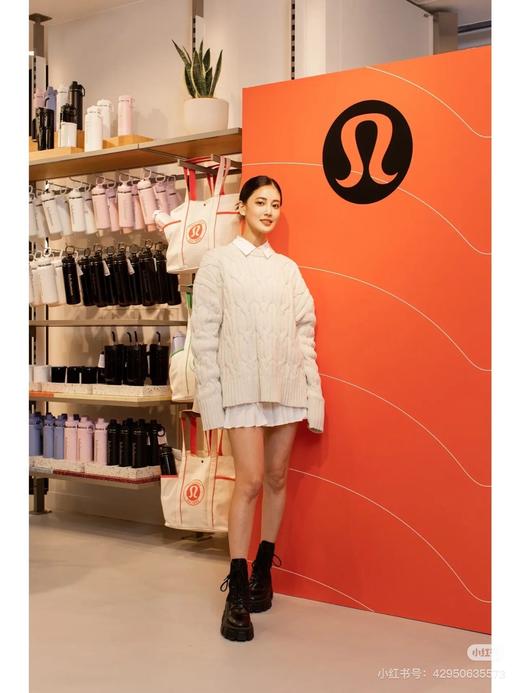 Lulu  Cable-Knit胶花针织宽松圆领毛衣 商品图4