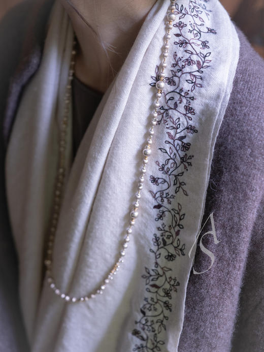 Boboutic 灰褐色丝羊绒无领外套 商品图2