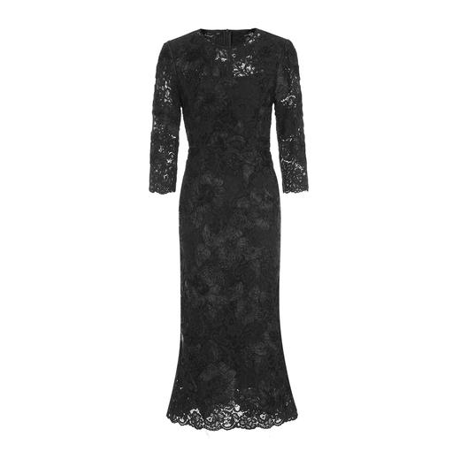 EITIE爱特爱气质V领优雅精致蕾丝提花礼服连衣裙秋季新款7977608 商品图11