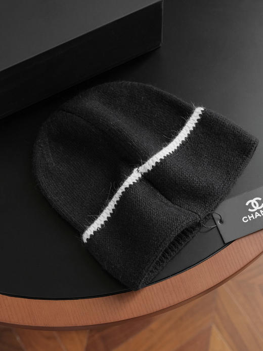 YT04-香奈儿 针织冷帽 黑+白的“高级感密码”（COCO） 商品图12