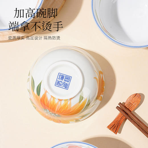釉下彩手绘葫芦碗 商品图3