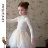 littletime女童连衣裙2025秋冬富家千金风小香风珍珠斗篷收腰裙 商品缩略图4