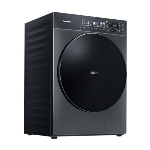 松下 洗衣机 XQG100-S26J 10KG 滚筒 变频 一级能效 嵌入式 545MM大筒径 钛晶灰 商品图2