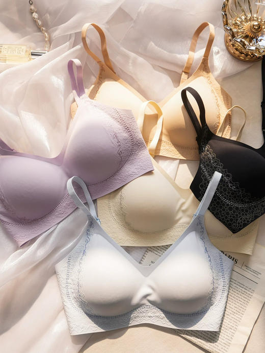 梅因斯3⃣️D刷花蚕丝文胸内衣 商品图4
