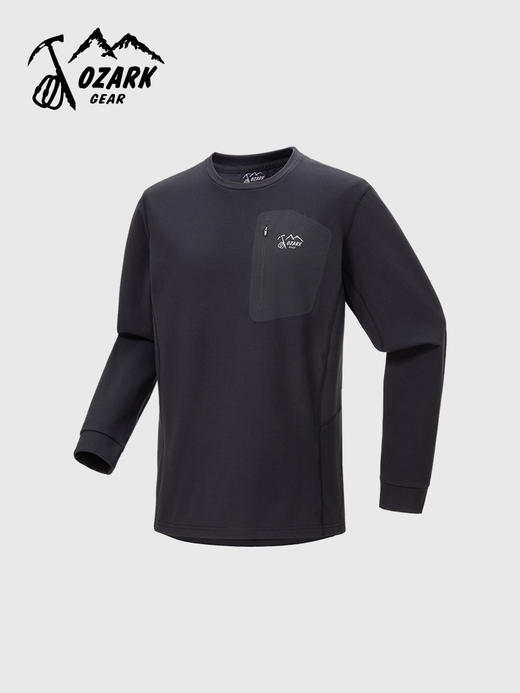 OZARK奥索卡男款圆领长袖T25年秋冬款百搭保暖OAGMT532111 商品图0