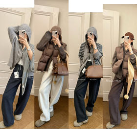 槿谷羊毛弯刀裤！600g加厚羊毛裤子