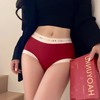 689#车厘子红中腰弹性好抑菌舒适莫代尔限量女士好运酷三角内裤本命年内裤 商品缩略图1