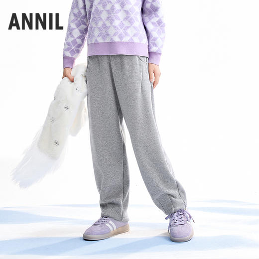 【实体店同款】女童全腰针织裤冬季新款安奈儿童装AG546072 商品图0