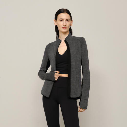 【商场同款】麦檬复古立领修身瑜伽上衣外套5FA101531U 商品图0