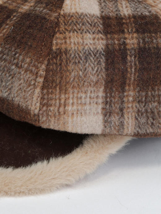 毛边帽檐格纹八角帽鸭舌帽-纪念日百货门店同款166443320 商品图3