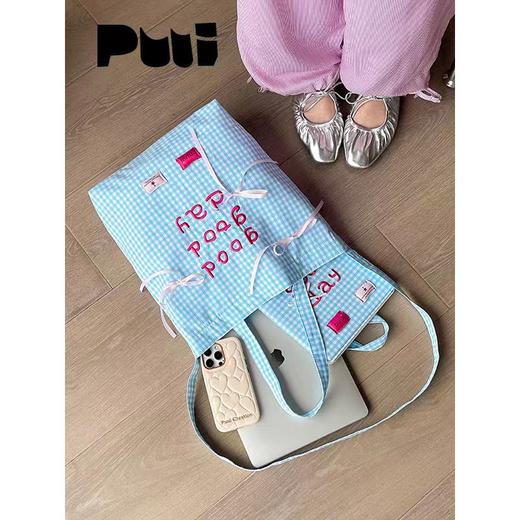 4楼Eubelle欧蓓 puui原创生活大容量帆布包 春夏小清新单肩包可斜挎韩系ins 活动价：128元 商品图2