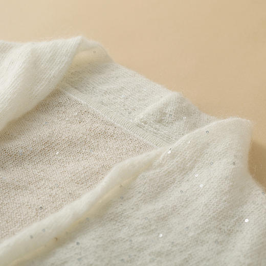 【林栖设计小店】（现货）马海毛毛织上衣新中式复古珠片2026早春新款长袖毛衣女1961045 商品图4