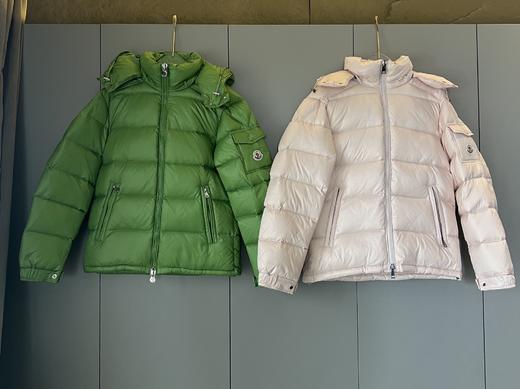 Mon&clerMaire系列 纯色可脱卸帽宽松拉链长袖羽绒服 商品图14