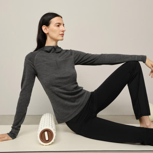 【商场同款】麦檬轻盈柔软修身套头瑜伽上衣5FA101521U 商品图3