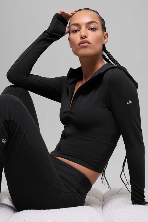 难得折扣！alo yoga Sway连帽拉链卫衣 商品图3